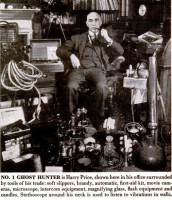 Photograph of ghost hunter Harry Price - from A Who's Who of English Ghosts. Life Magazine. 22 September, 1947