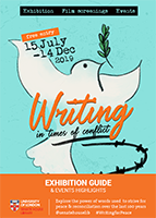 Writing in Times of Conflict exhibition guide cover